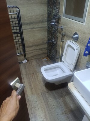 Bathroom in 2 BHK Apartment at Romell Umiya Grandeur, Goregaon East – for Rent