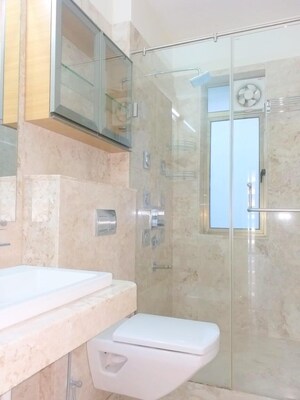 Bathroom in 3 BHK Apartment at Bandra Kurla Complex – for Rent