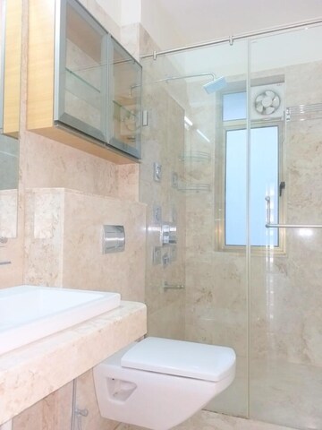 Bathroom in 3 BHK Apartment at Bandra Kurla Complex – for Rent