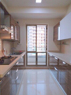 Kitchen in 3 BHK Apartment at Bandra Kurla Complex – for Rent