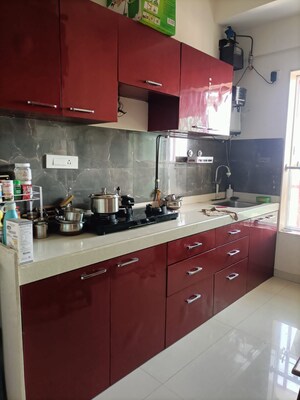 Kitchen in 3 BHK Apartment at Romell Aether, Goregaon East – for Rent