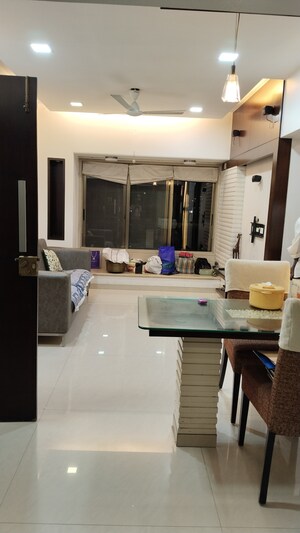 Living Room in 2 BHK Apartment at Atlanta Heights, Prabhadevi – for Rent