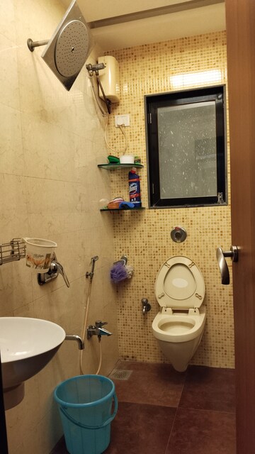 Bathroom in 2 BHK Apartment at Atlanta Heights, Prabhadevi – for Rent