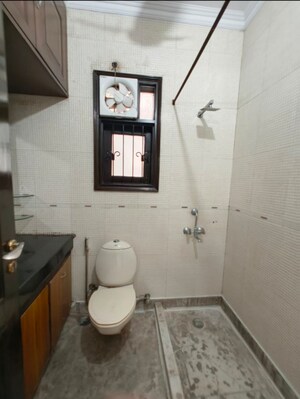 Bathroom in 3.5 BHK Builder Floor at Kalkaji – for Rent