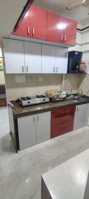 Kitchen in 2 BHK Apartment at Sunteck West World, Tivri – for Rent