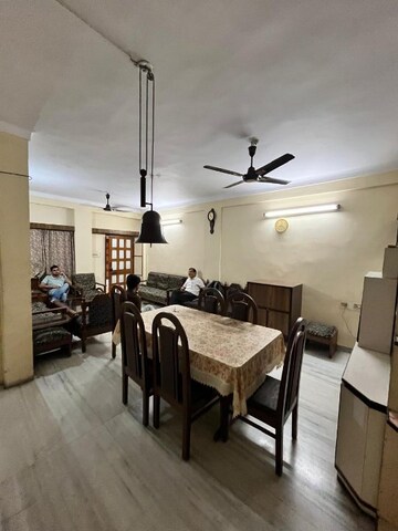 Dining area in 3 BHK Apartment at Satguru Heights, Gulmohar Colony – for Rent