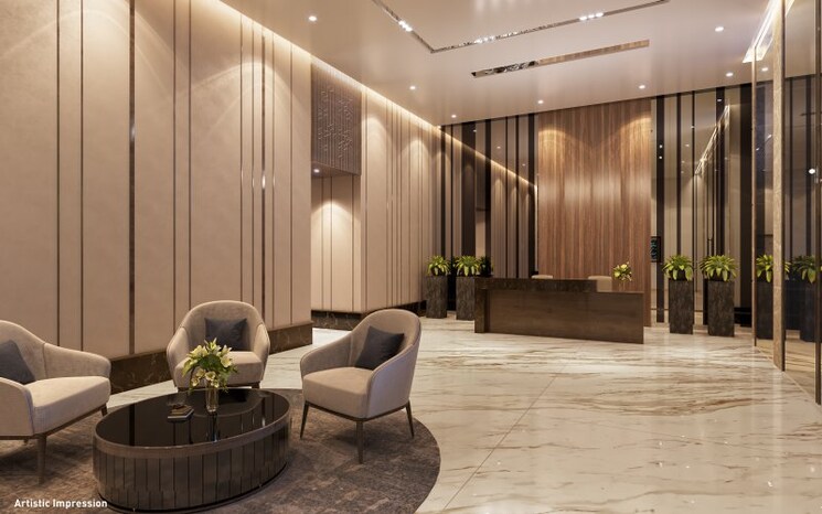 Living Room, paradise-sai-suncity 1 Bedroom 434 Sq.Ft. Apartment In Ghot Navi Mumbai 9434805