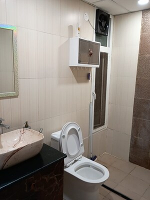 Bathroom in 3 BHK Apartment at Supertech Cape Town, Sector 74 – for Rent