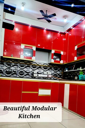 Kitchen in 2 BHK Apartment at Panchsheel Greens, Sector 16 Greater Noida – for Rent