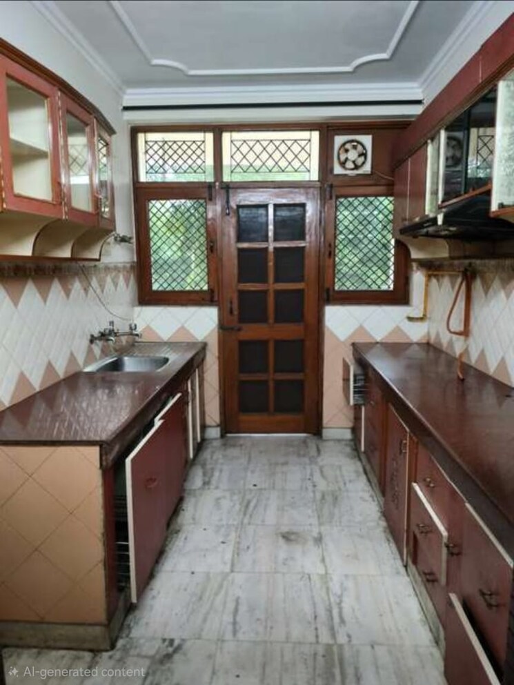 Kitchen, prabhu-apartments 3 Bedroom 1600 Sq.Ft. Apartment In Sector 21d Faridabad 9434926