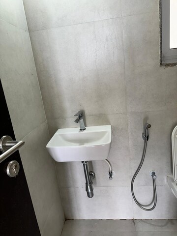 Bathroom in 1 BHK Apartment at Raunak Heights, Ghodbunder Road – for Rent