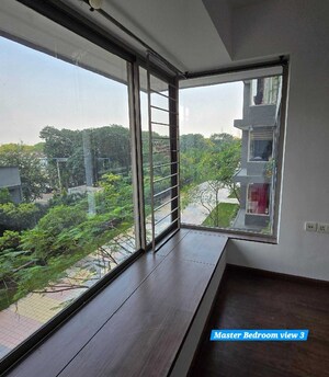 Balcony in 2.5 BHK Apartment at Wadhwa The Address Boulevard, Ghatkopar West – for Rent