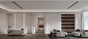 Living Room in 3 BHK Apartment at Godrej Trilogy, Worli – for Sale