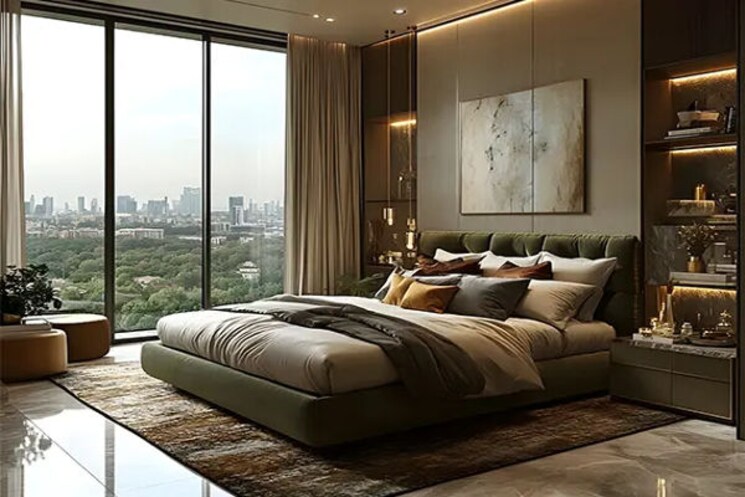Bedroom, godrej-trilogy 3 Bedroom 1560 Sq.Ft. Apartment In Worli Mumbai 9435237