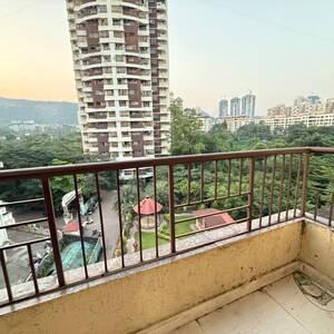 Balcony in 2 BHK Apartment at Vedant Sumeet Elegance 360, Manpada – for Rent
