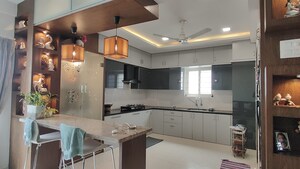 Kitchen in 4 BHK Villa at Meenakshi Bamboos, Gachibowli – for Rent