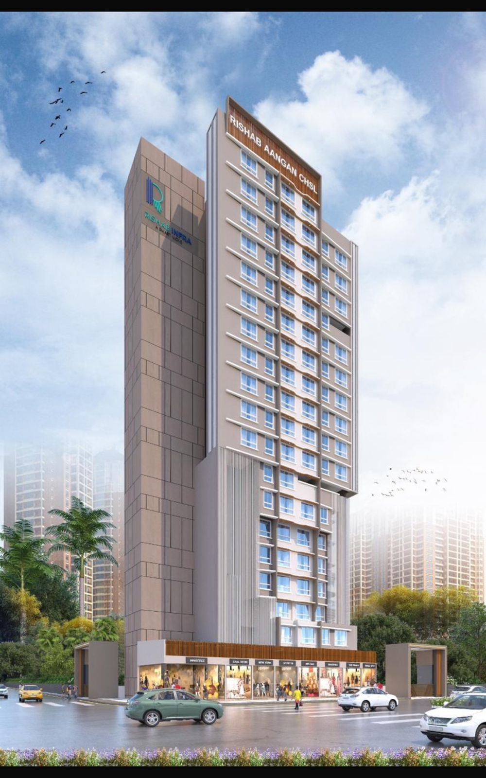 3 BHK + Study Room Apartment For Rent in Liberty Garden