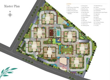 Master Plan in 3 BHK Apartment at Western Springs, Puppalaguda – for Sale