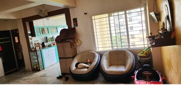 Living Room in 4 BHK Apartment at Shrachi Greenwood Park, Rajarhat New Town – for Sale