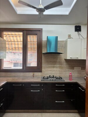 Kitchen in 3 BHK Builder Floor at Safdarjung Enclave – for Rent