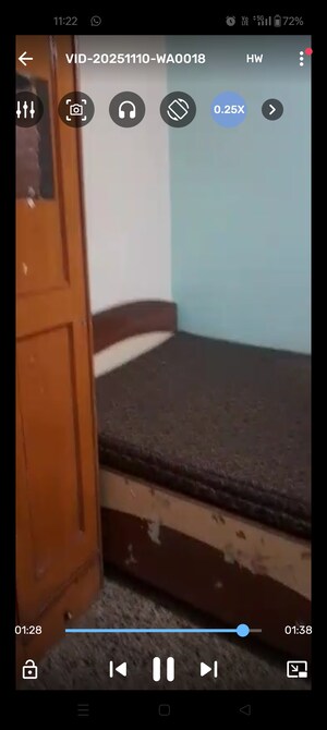 Bedroom in 1 BHK Apartment at Gokuldham Complex, Goregaon East – for Rent