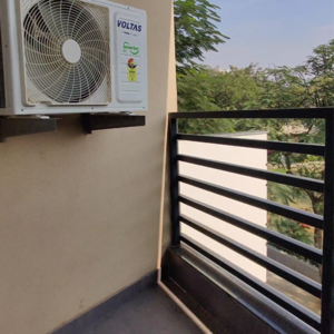 Balcony in 3 BHK Builder Floor at Auram Floor, South City 2 – for Rent