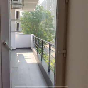 Balcony in 3 BHK Builder Floor at Auram Floor, South City 2 – for Rent