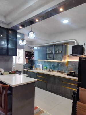 Kitchen in 2 BHK Apartment at Prestige Lakeside Habitat, Varthur – for Rent