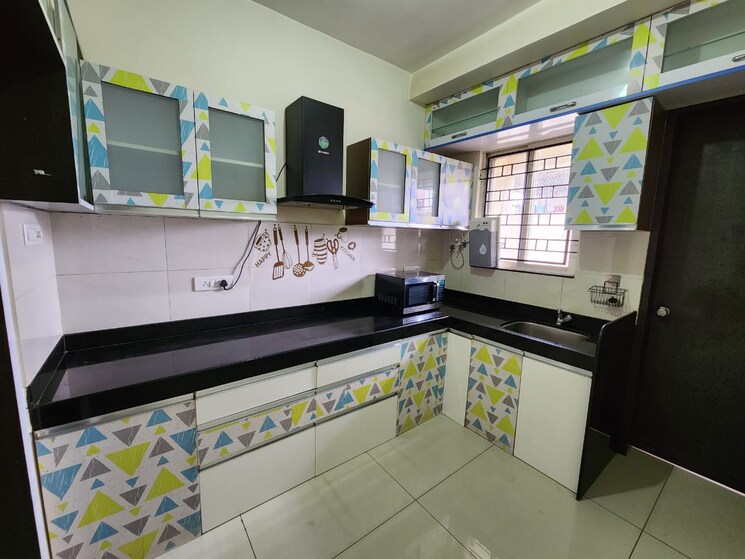 Kitchen, vtp-urban-soul 2 Bedroom 800 Sq.Ft. Apartment In Kharadi Pune 9435960