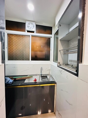 Kitchen in 3 BHK Apartment at Prateek Grand City, Siddharth Vihar – for Rent