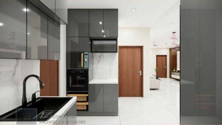 Kitchen, prestige-beverly-hills 3 Bedroom 2124 Sq.Ft. Apartment In Kokapet Hyderabad 9436040