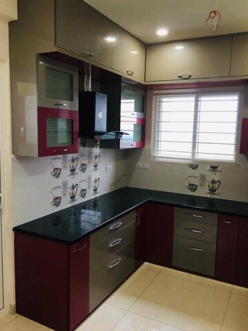 Kitchen in 3 BHK Apartment at Aparna Serene Park, Kondapur – for Rent
