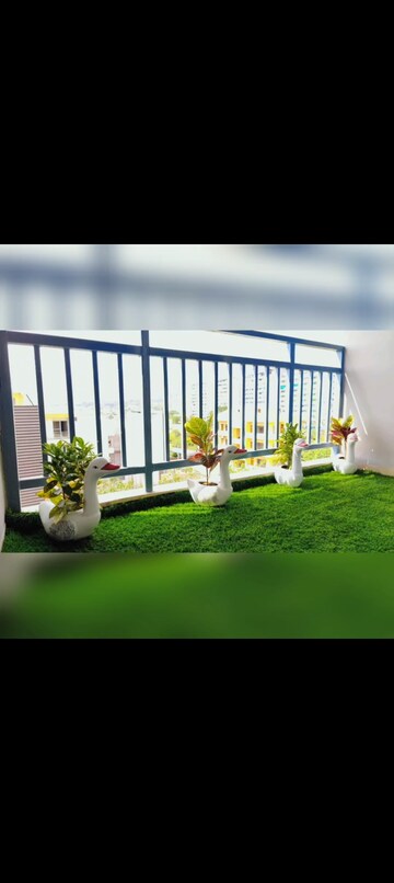 Balcony in 1 BHK Apartment at Pacific Golf Estate, Kulhan – for Rent