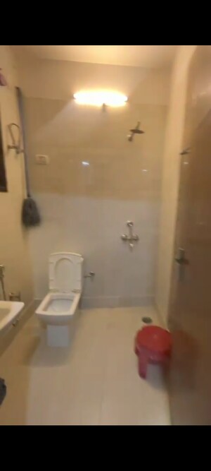 Bathroom in 2 BHK Builder Floor at Chattarpur – for Rent