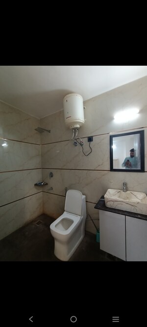 Bathroom in 2 BHK Builder Floor at Saket – for Rent