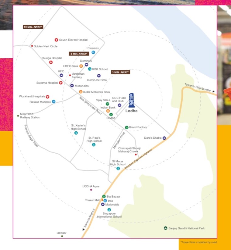 Map Location, lodha-casa-maxima 2 Bedroom 644 Sq.Ft. Apartment In Mira Road Thane 9436735