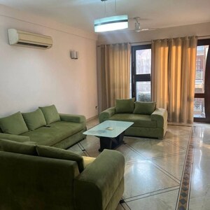Living Room in 2 BHK Builder Floor at Risland Sky Mansion, Chattarpur – for Rent
