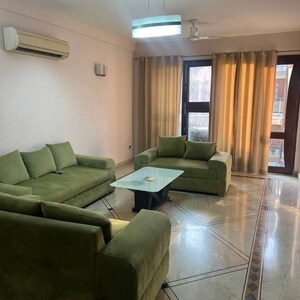 Living Room in 2 BHK Builder Floor at Risland Sky Mansion, Chattarpur – for Rent