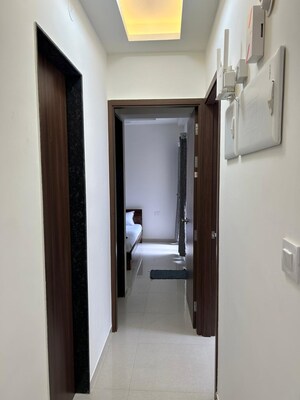 Building Lobby in 2 BHK Apartment at Runwal Eirene, Balkum Pada – for Rent