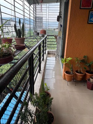 Balcony in 2 BHK Apartment at Saurabh Avenue Apartment, Kharghar – for Rent