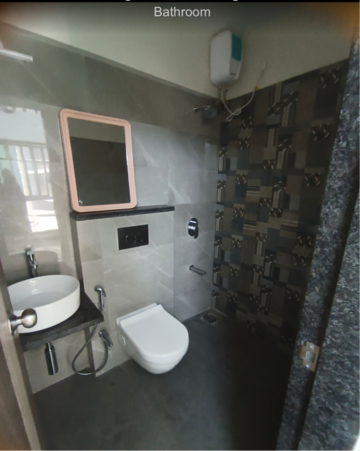 Bathroom in 1 BHK Apartment at Abhigna Avirahi Elegance, Jankalyan Nagar – for Rent