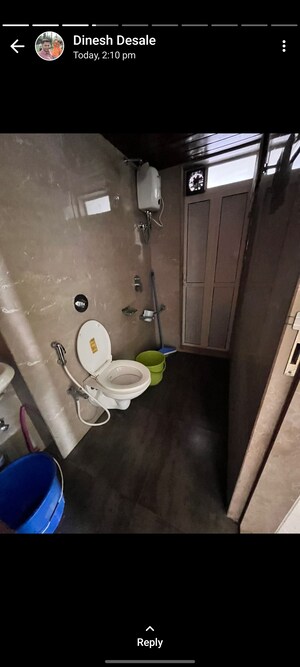 Bathroom in 2 BHK Apartment at Gajraj CHS Kopri, Kopri – for Rent