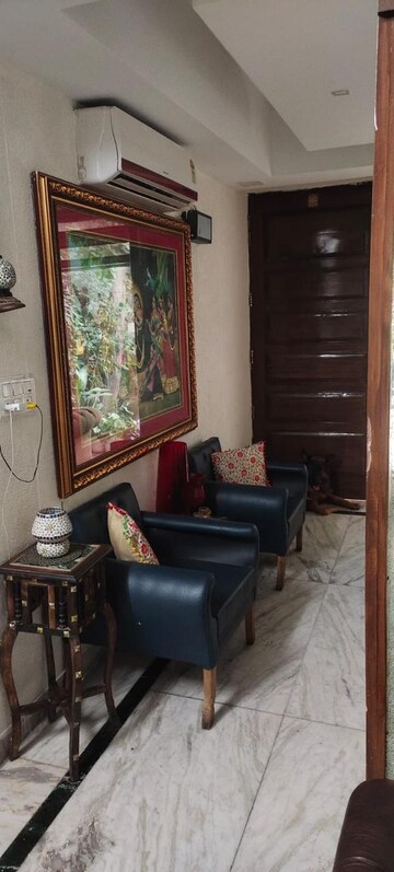 Living Room in 3 BHK Builder Floor at Dhakoli – for Sale