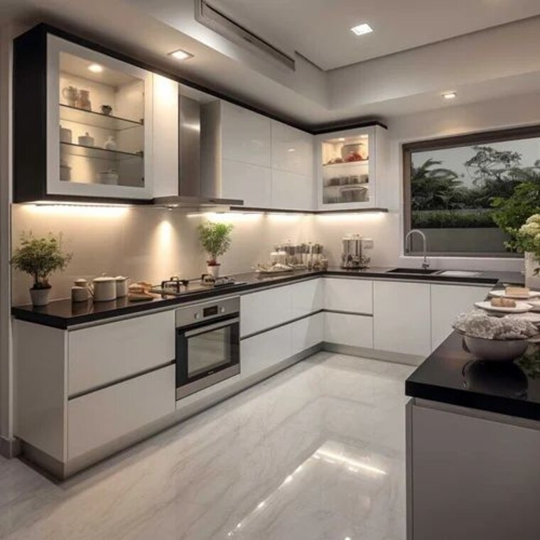 Kitchen, max-estate-360 3 Bedroom 2611 Sq.Ft. Apartment In Sector 36a Gurgaon 9440096