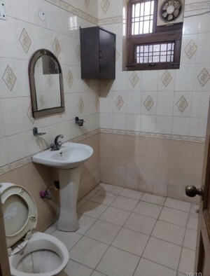 Bathroom in 3 BHK Builder Floor at Sainik Colony – for Rent
