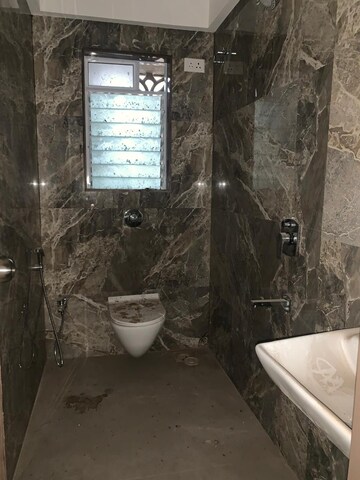 Bathroom in 2 BHK Apartment at Shamik Keshav CHS, Borivali West – for Rent