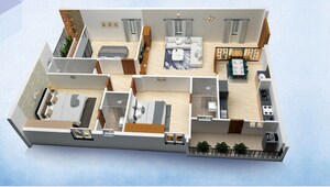 Floor Plan in 3 BHK Apartment at Bairagi Patteda – for Sale