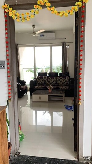 Living Room in 1.5 BHK Apartment at Akshar Green World, Dighe – for Rent