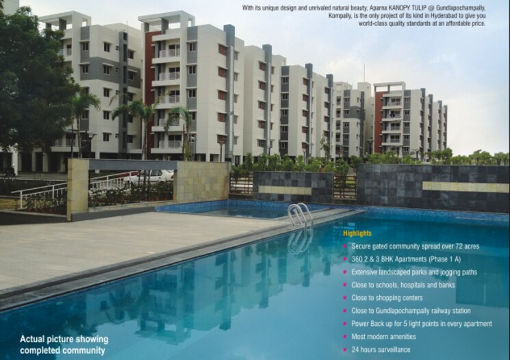 Master Plan, aparna-kanopy-tulip 3 Bedroom 1155 Sq.Ft. Apartment In Kompally Hyderabad 9441307