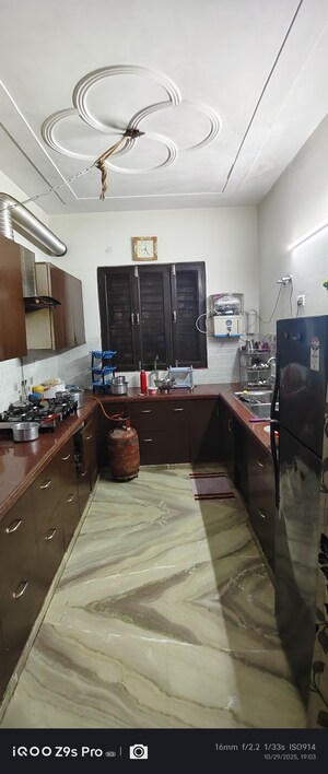 Kitchen in 4 BHK Builder Floor at Srishti Greenfield Homes, Green Fields Colony – for Sale